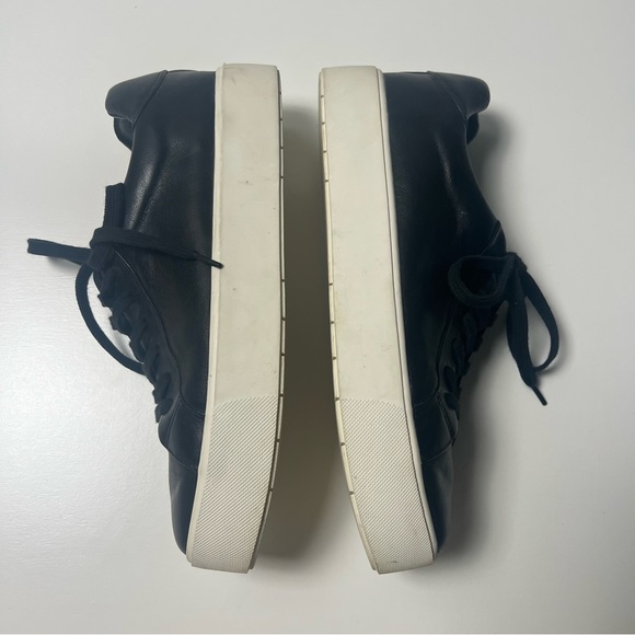 VINCE Benfield Black Leather Platform Lace Up Sneaker (Women) SZ 10 - Picture 10 of 10